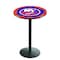Holland Bar Stool Co 42" Blk Wrinkle New York Islanders Pub Table L214B4228NYIsln - alternate 1